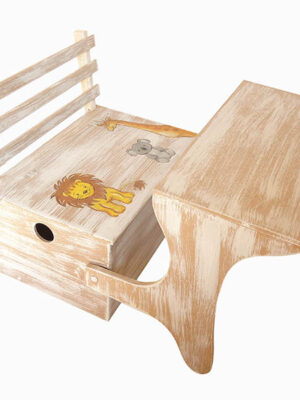 Παγκάκι - Θρανίο Ζωάκια Του Δάσους