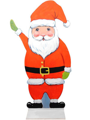 χριστούγεννα 301 Ξύλινη Διακοσμητική Φιγούρα Άγιος Βασίλης