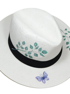 Καπέλο Ψάθινο PANAMA Με Ζωγραφική