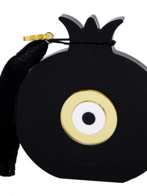 Γούρι Πλέξιγκλας Μαύρο Μάτι Ρόδι Μεγάλο