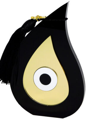 Γούρι Πλέξιγκλας Μαύρο Μάτι Σταγόνα Μεγάλη