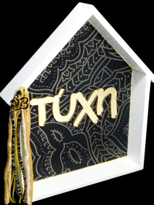 Γούρι Ξύλινο Σπιτάκι "Τύχη"