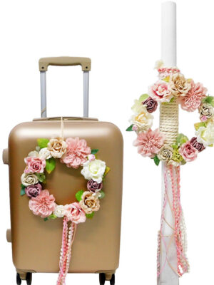 Σετ Βάπτισης Στεφανάκι Με Λουλούδια