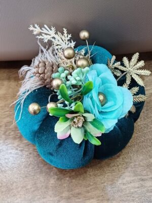 Γούρι χειροποίητη υφασμάτινη κολοκύθα