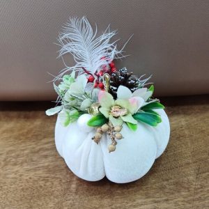 Γούρι χειροποίητη υφασμάτινη κολοκύθα