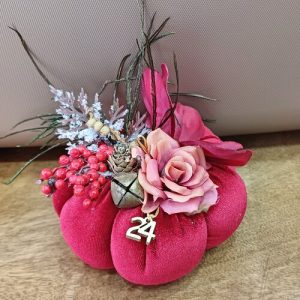 Γούρι χειροποίητη υφασμάτινη κολοκύθα