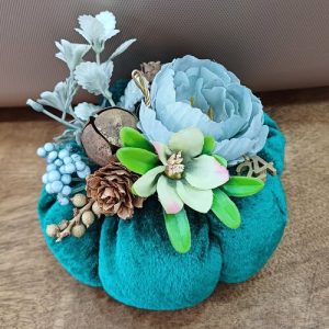 Γούρι χειροποίητη υφασμάτινη κολοκύθα