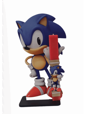 Χειροποίητη Στατική Λαμπάδα  Blue