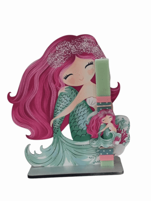 Χειροποίητη Στατική Λαμπάδα Γοργόνα