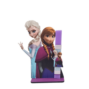 Χειροποίητη Στατική Λαμπάδα Άννα & Elsα Frozen