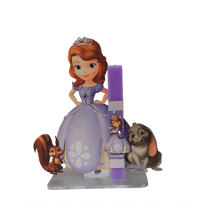 Χειροποίητη Στατική Λαμπάδα Πριγκίπισσα Σοφία