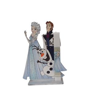 Χειροποίητη Στατική Λαμπάδα Elsa & Hans