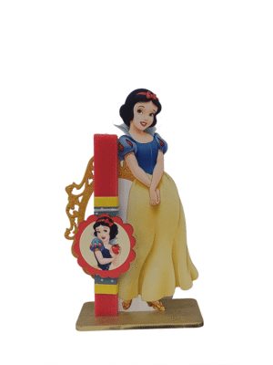 Χειροποίητη Στατική Λαμπάδα Χιονάτη