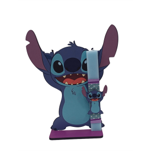 Χειροποίητη Στατική Λαμπάδα Stitch