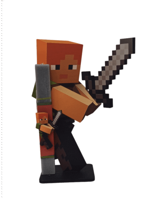 Χειροποίητη Στατική Λαμπάδα Minecraft