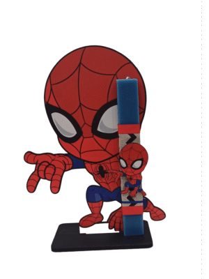 Χειροποίητη Στατική Λαμπάδα Spiderman