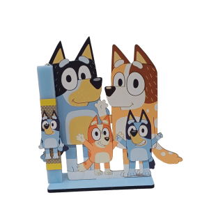 Χειροποίητη Στατική Λαμπάδα bluey