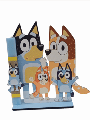 Χειροποίητη Στατική Λαμπάδα bluey