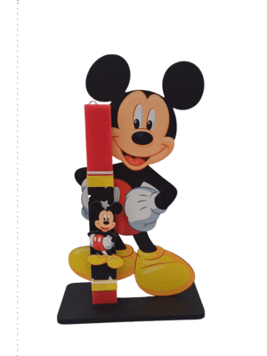 Χειροποίητη Στατική Λαμπάδα mickey