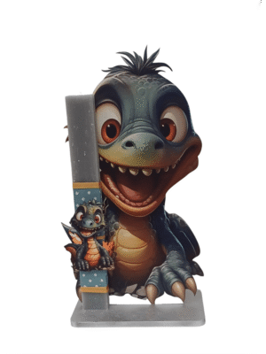 Χειροποίητη Στατική Λαμπάδα δεινόσαυρος