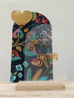 Χειροποίητο επιτραπέζιο γούρι  "Καρδιά"