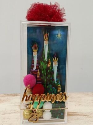 Χειροποίητο επιτραπέζιο γούρι κουτί "3 Μάγοι"