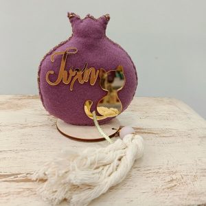 Χειροποίητο υφασμάτινο γούρι "Ρόδι"