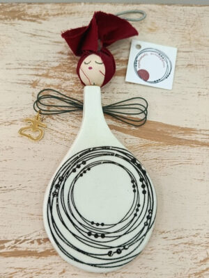 Χειροποίητο κεραμικό γούρι "Άγγελος"