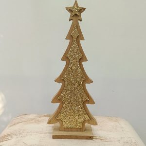 Χειροποίητο ξύλινο διακοσμητικό χριστουγεννιάτικο δέντρο