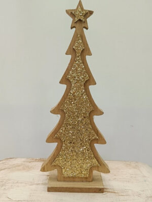 Χειροποίητο ξύλινο διακοσμητικό χριστουγεννιάτικο δέντρο