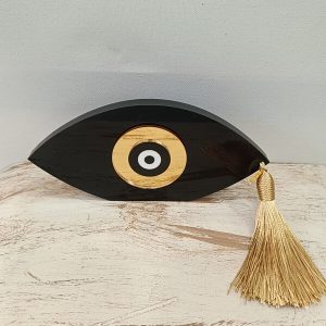 Χειροποίητο γούρι πλεξιγκλάς "Μάτι"