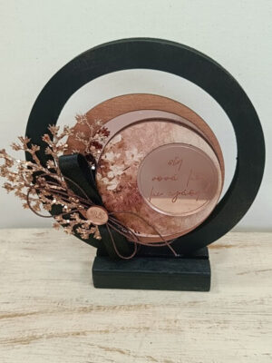 Χειροποίητο γούρι  με αφιέρωση "Στη νονά μου με αγάπη"