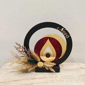 Χειροποίητο γούρι μάτι με αφιέρωση "Νονά"