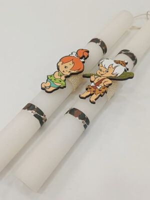 Λαμπάδες Για Ζευγάρι "FLINTSTONES"