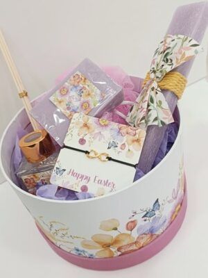 Πασχαλινό Σετ Δώρου Με Λαμπάδα Σε Κουτί