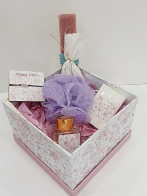 Πασχαλινό Σετ Δώρου Με Λαμπάδα Σε Κουτί