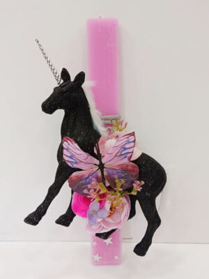 Λαμπάδα Με Διακοσμητικό Στοιχείο "ΜΟΝΟΚΕΡΟΣ"