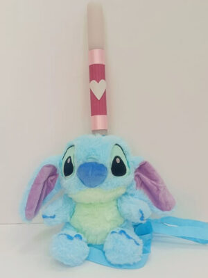 Λαμπάδα Με Λούτρινη Τσάντα "STITCH"