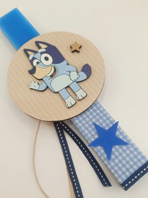 Λαμπάδα Με Διακοσμητικό "BLUEY"