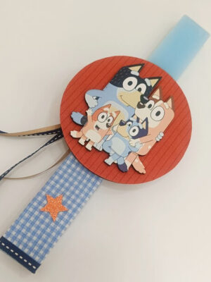 Λαμπάδα Με Διακοσμητικό "BLUEY"