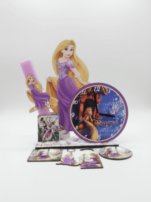 Πασχαλινή Λαμπάδα Ραπουνζέλ με Επιτραπέζιο Ρολόι