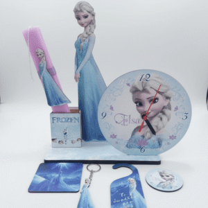 Πασχαλινή Λαμπάδα Έλσα με Επιτραπέζιο Ρολόι