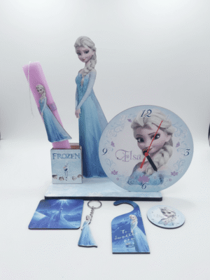 Πασχαλινή Λαμπάδα Έλσα με Επιτραπέζιο Ρολόι