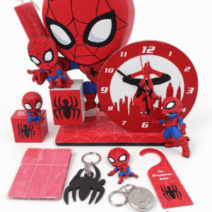 Πασχαλινή Λαμπάδα Spiderman με Επιτραπέζιο Ρολόι