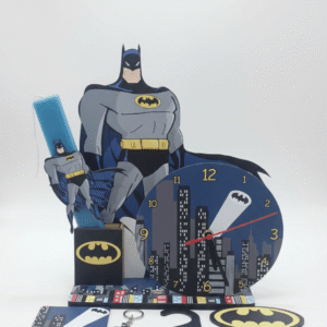 Πασχαλινή Λαμπάδα Batman με Επιτραπέζιο Ρολόι