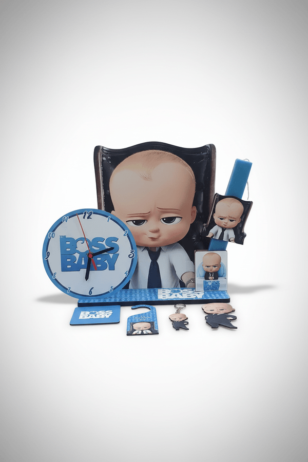 Πασχαλινή Λαμπάδα Baby Boss με Επιτραπέζιο Ρολόι