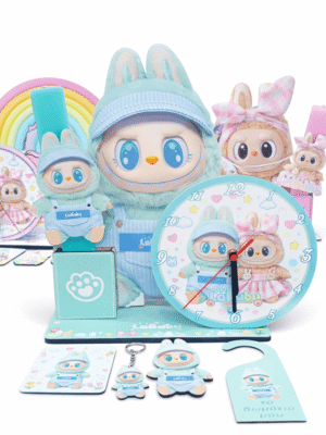 Πασχαλινή Λαμπάδα LABUBU με Επιτραπέζιο Ρολόι