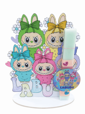 Πασχαλινή Λαμπάδα  Labubu με διακοσμητικό σταντ