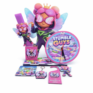 Πασχαλινή Λαμπάδα Stumble Guys με Επιτραπέζιο Ρολόι