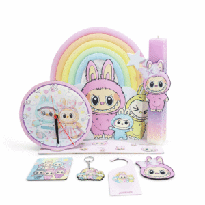 Πασχαλινή Λαμπάδα LABUBU με Επιτραπέζιο Ρολόι